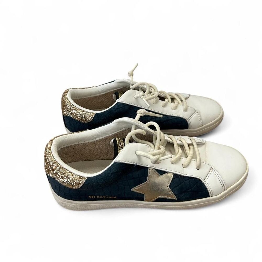 Vintage Havana Nancy Sneakers Blue Croc Couture - Size 8